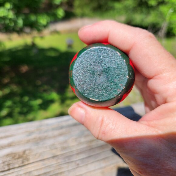 Vintage Hand-Painted Anthopormortic Strawberry/ Tomato Sand Timer Egg Timer - Picture 8 of 9